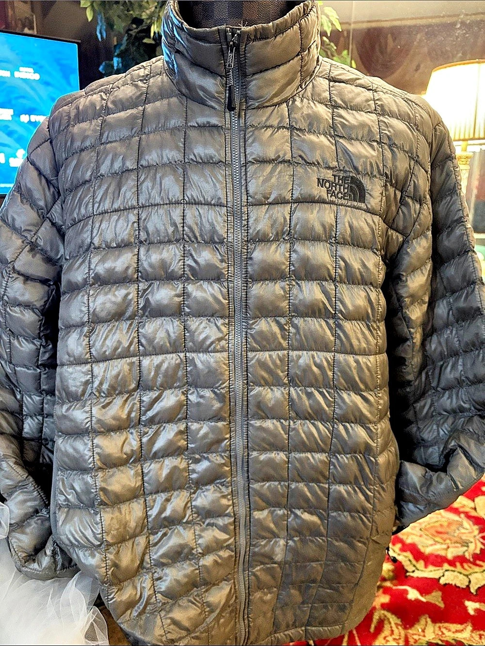The North Face ThermoBall Puffer Jacket in Gray